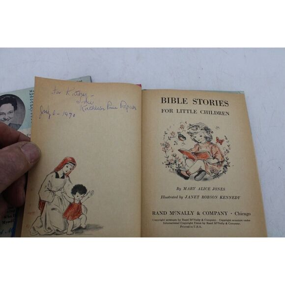 Vintage Rand McNally Bible Stories For Little Children & The Ten Commandments... - Picture 9 of 11
